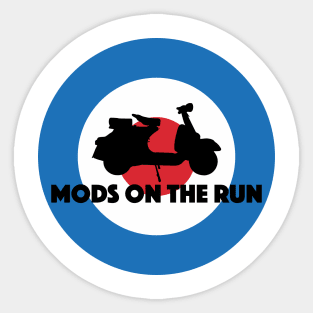 Mods On The Run Sticker